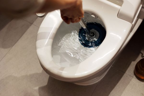 Backed Up Toilet Repair