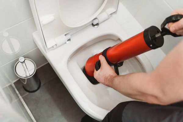 Backed Up Toilet Repair
